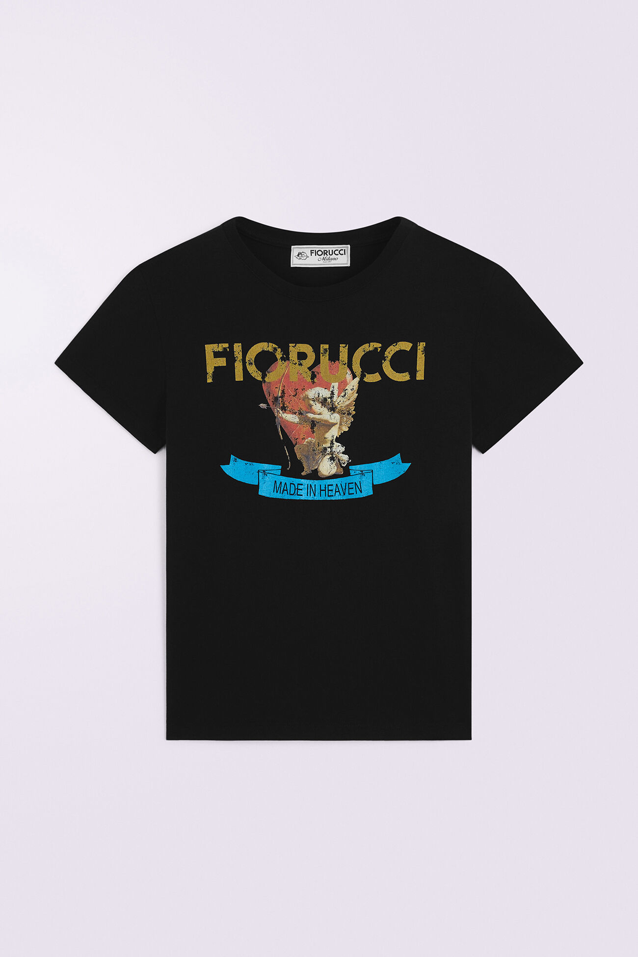 Rock Cupid Logo Slim T-Shirt Black